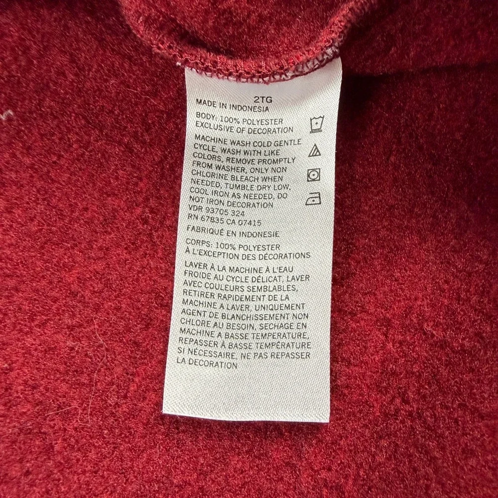Nautica Sweatshirt 1/4 Zip Pullover Mens XL Red Logo Knit Long Sleeve‎ Mock Neck